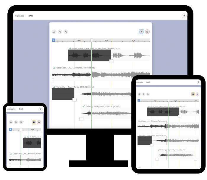 thumbnail of digital audio workstation website